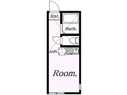 ユナイト元町リーナ・ベル(ワンルーム/2階)の間取り写真