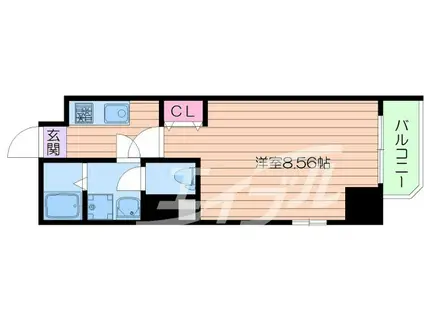 ES-GRANDE大阪同心ETC同心(1K/5階)の間取り写真