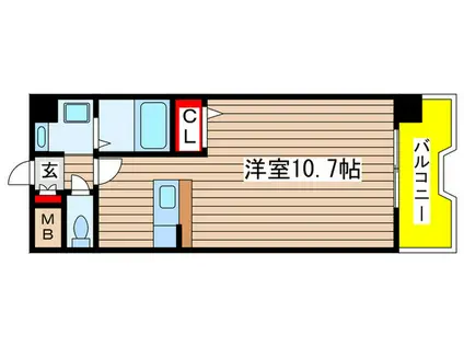 サニーストン金山(ワンルーム/6階)の間取り写真