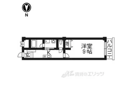 カーサ成逸(1K/2階)の間取り写真