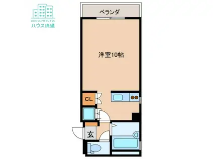 SOMENEW HIRANO(ワンルーム/2階)の間取り写真