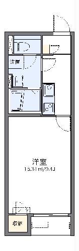 レオネクスト曙(1K/2階)の間取り写真