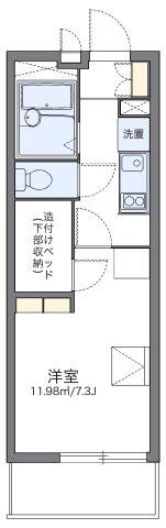 レオパレス槙(1K/2階)の間取り写真