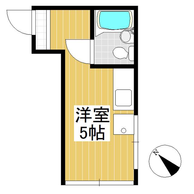ルミエール常田(ワンルーム/3階)の間取り写真