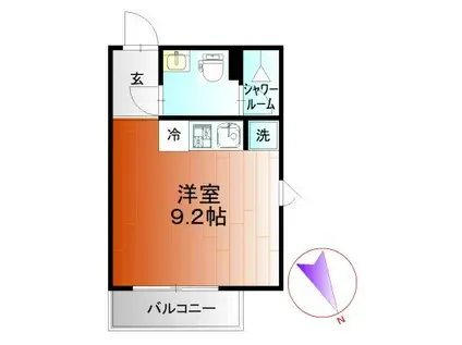 DAYBYDAY FUNABASHI(ワンルーム/1階)の間取り写真