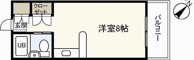 PETIT PAS祇園(ワンルーム/5階)の間取り写真