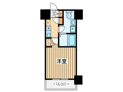 グリフィン新横浜・弐番館(1K/7階)の間取り写真