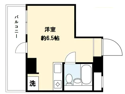 ホワイトハウス(ワンルーム/1階)の間取り写真