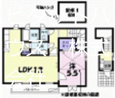 ラ・フェリーチェII(1LDK/2階)の間取り写真