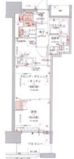 オープンレジデンシア名駅南グランアート(1LDK/6階)の間取り写真
