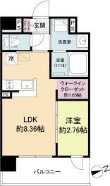 LIVE FLAT塚本新北野(1LDK/5階)の間取り写真