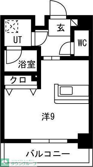 グランテラス熱田(ワンルーム/8階)の間取り写真