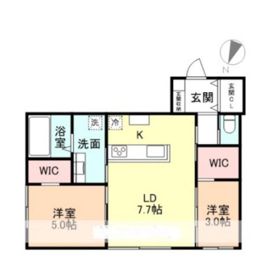 ROYAL MINT(2LDK/2階)の間取り写真