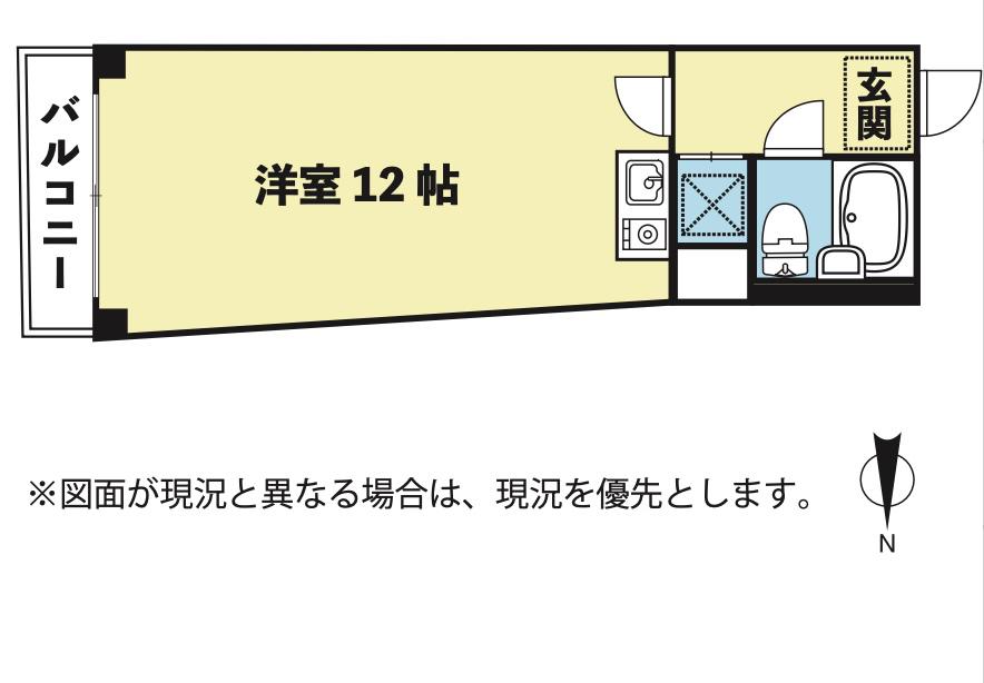 シャンボール北新宿(ワンルーム/4階)の間取り写真