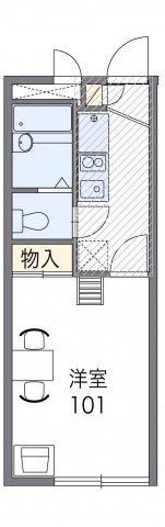 MEIKOU(1K/1階)の間取り写真