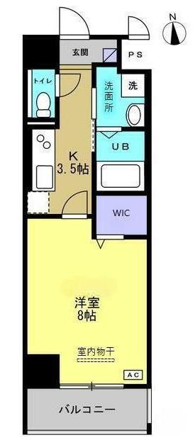 トレステーラ寿町(1K/2階)の間取り写真