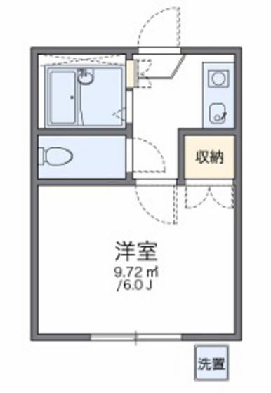レオパレス中野第7(1K/1階)の間取り写真