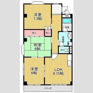 リバティーヒル乗鞍(3LDK/1階)の間取り写真
