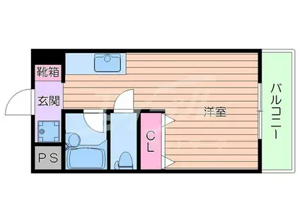 ラヴェールミナミ(ワンルーム/3階)の間取り写真