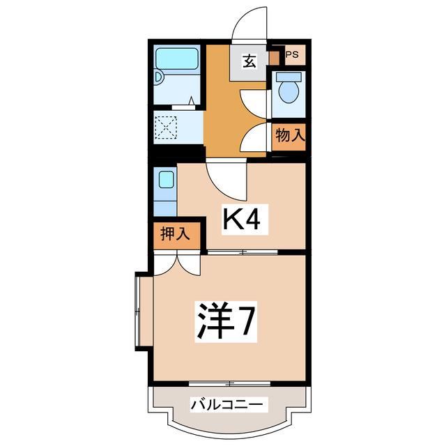 マンション大塚(1K/3階)の間取り写真