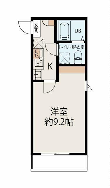CONFITURE公郷町(1K/3階)の間取り写真
