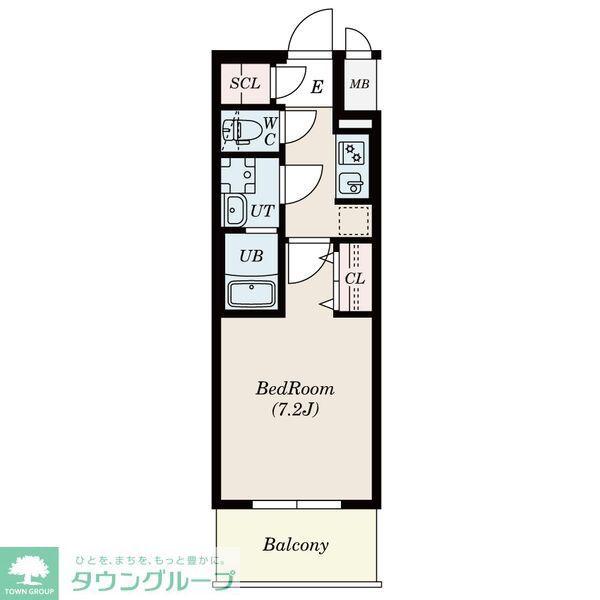 S-RESIDENCE豊国通(1K/2階)の間取り写真