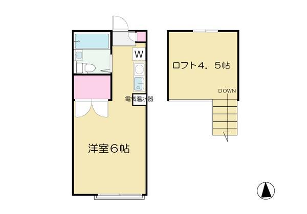 プレミール(ワンルーム/2階)の間取り写真