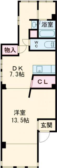 リバーサイドNK(1DK/1階)の間取り写真