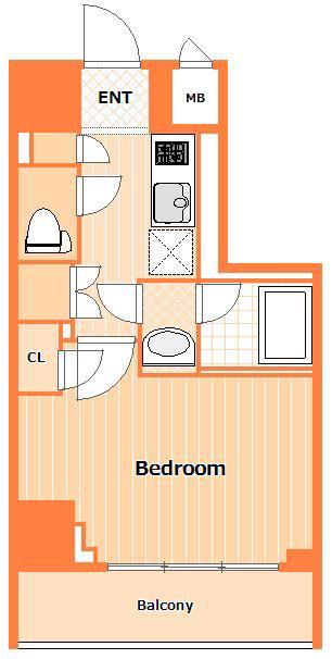 SHOKEN RESIDENCE横浜鶴見(1K/6階)の間取り写真