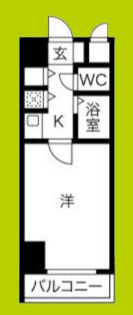 リーガル塚本7の2(1K/6階)の間取り写真