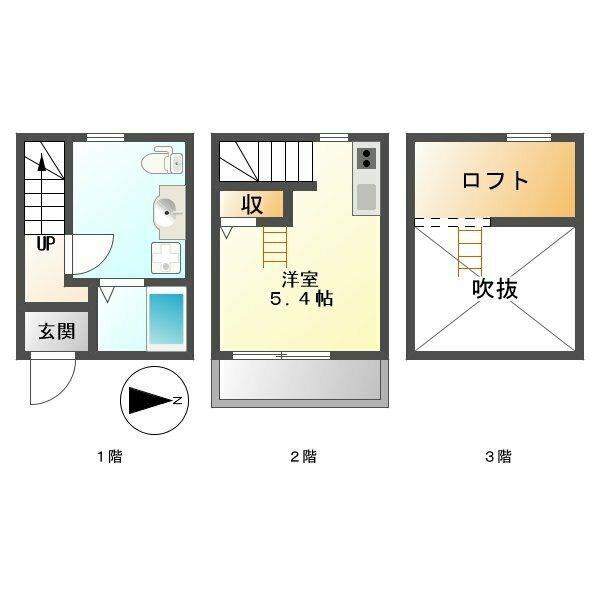 SAKURA白鳥(1SK/1階)の間取り写真
