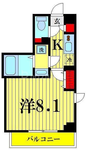 レオーネ押上CUBE(1K/6階)の間取り写真