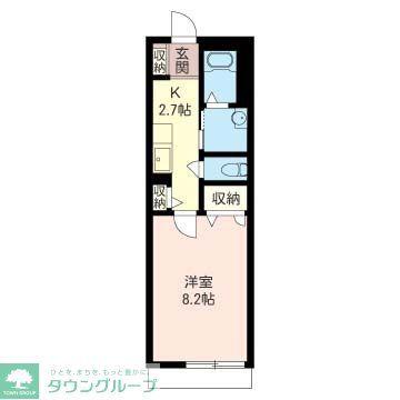 エスポワール桜台(1K/1階)の間取り写真