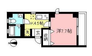 経堂ホワイトマンション(1K/3階)の間取り写真