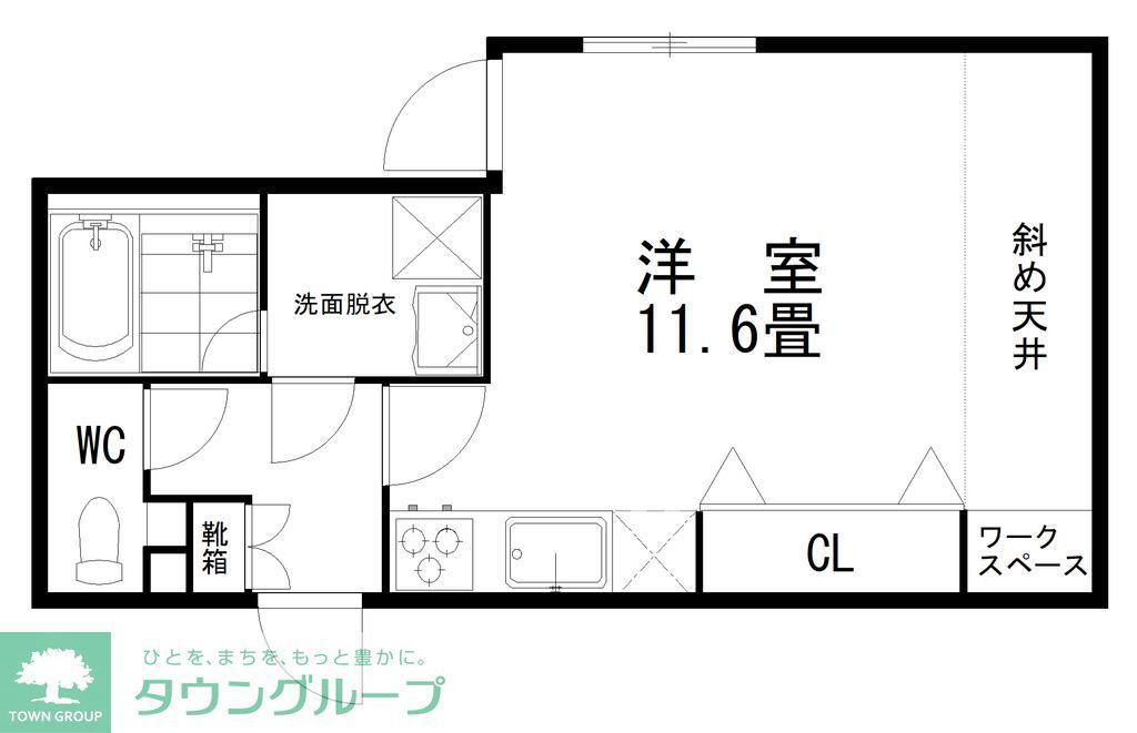 エスタジオ荻窪(ワンルーム/3階)の間取り写真