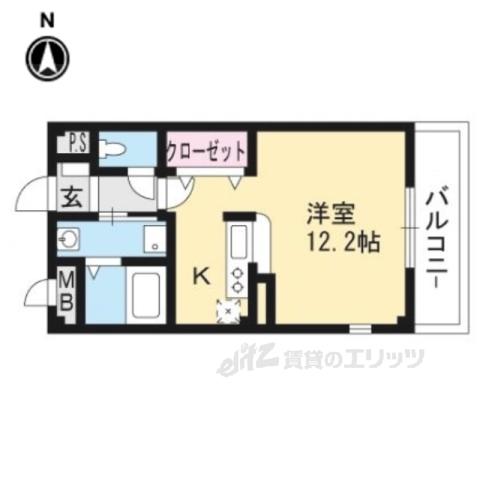 トリオンファーレ(1K/3階)の間取り写真