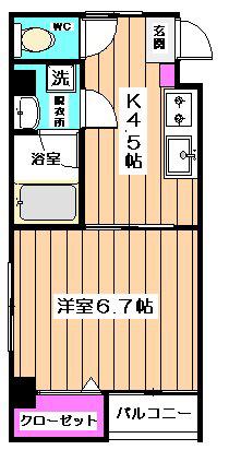 ST.JULIEN(1K/3階)の間取り写真