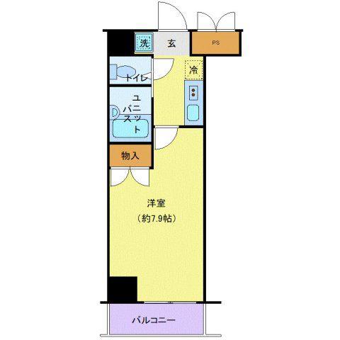 アイショウプラザ北五番丁(1K/4階)の間取り写真