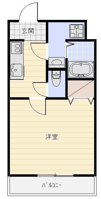 AKOYA PERLE I(1K/3階)の間取り写真
