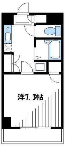 リシェール町田(1K/3階)の間取り写真