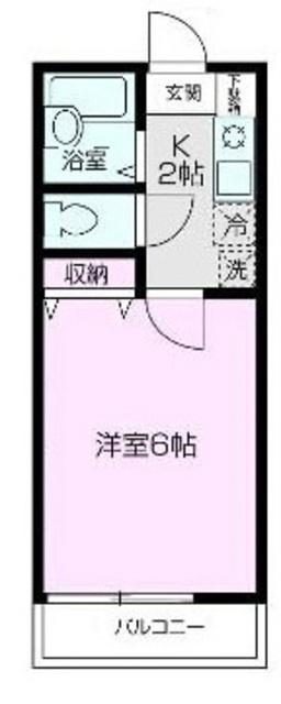 パンプキンハウス(1K/1階)の間取り写真