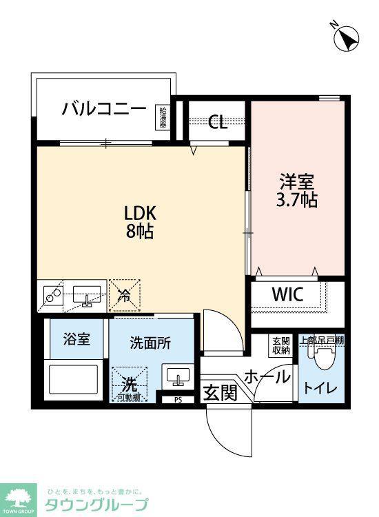 ROBOT HOME 根本B(1LDK/3階)の間取り写真