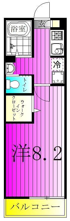 マム・ブランチ(1K/2階)の間取り写真