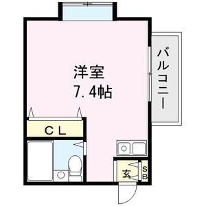 リバーヒル富松(ワンルーム/3階)の間取り写真