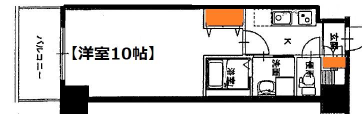 SURENADI スーレナディ(1K/3階)の間取り写真