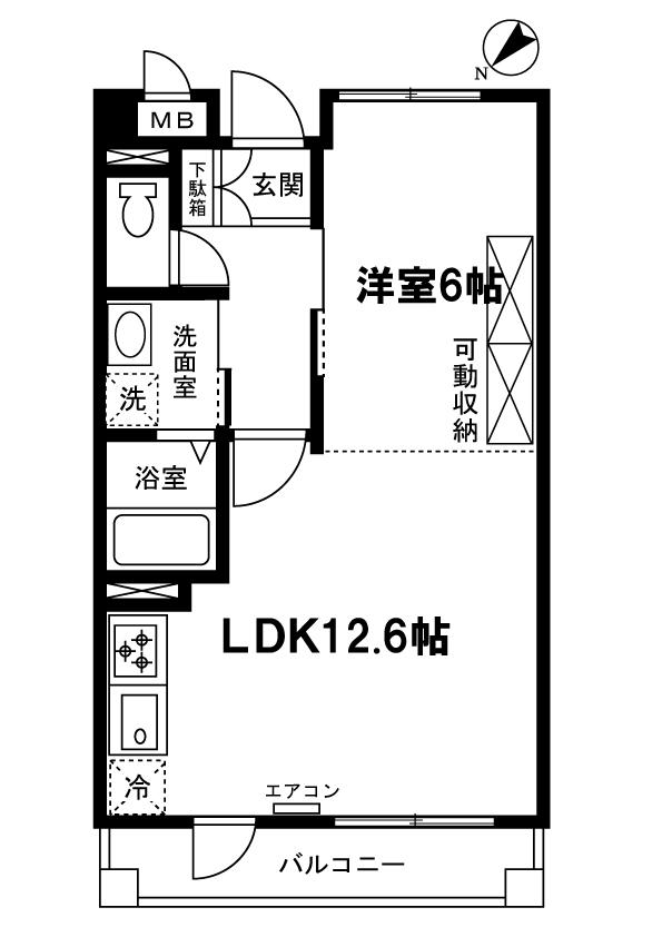 SALIDA仲町台/サリーダ仲町台(1LDK/3階)の間取り写真