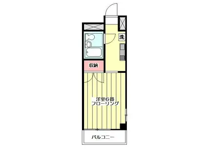 目白ハイベルズ(1K/3階)の間取り写真