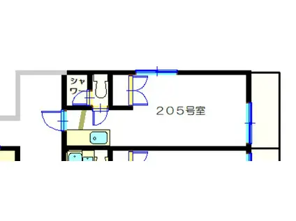 メゾン・オリヤマ(ワンルーム/2階)の間取り写真