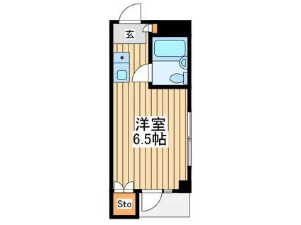 ラフォーレ相武台(ワンルーム/2階)の間取り写真