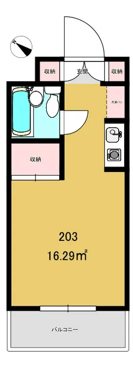 ジョイフル羽根木 2階階 間取り